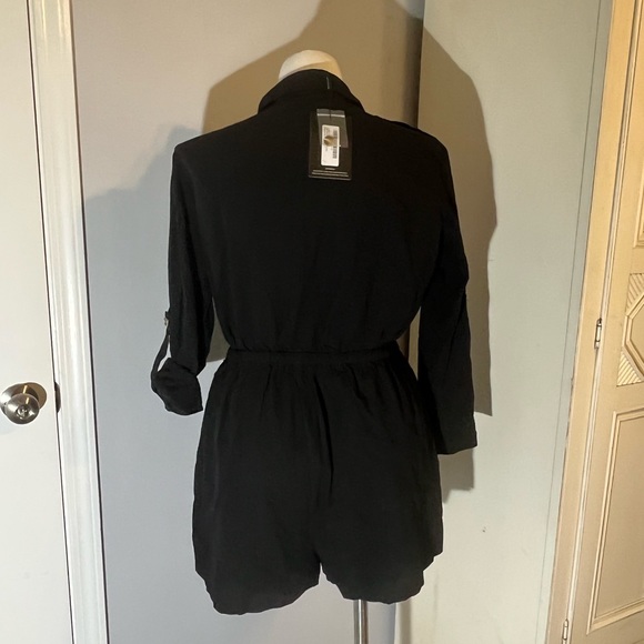 Pretty Little Thing Black Romper, US 14 - Picture 5 of 11